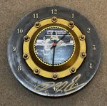 F1 Williams Team Clock Made From Genuine Break Disc Signed By Ralf Schumacher