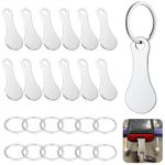 12 Pack Shopping Cart Solver Metal, Removable Shopping Cart Chip, Silver A...