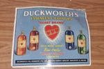 1930's DUCKWORTH'S ESSENCES & COLOURS Store Display Advertising Sign Manchester