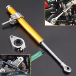 HOT GOLD330MM Universal Steering Damper ADJ Stabilizer For Motorcycle Speedway