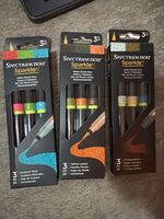 Spectrum Noir Sparkle Glitter Brush Pens Bundle 6 Sets 18 Pens NEW UNUSED