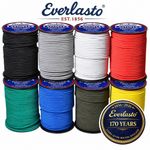 ELASTIC BUNGEE ROPE SHOCK CORD TIE DOWN WHITE BLACK VARIOUS LENGTH / THICKNESS