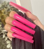 Neon Pink Super Long 3XL Press On False Nails | Reusable 20 Full Cover Nails