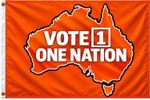 Vote One Nation Flag 70x100cm