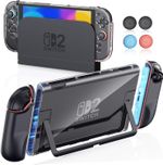 STARTRC GAMES Clear Dockable Case for Nintendo Switch 2 2025 PC Protective Cover