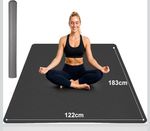 Stepwaver Large Yoga Mat 183x91/122×0.6cm, Non-slip, Ultra Durable, Wide...