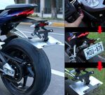 Universal Motorbike Licence Plate flipper/dipper Holder