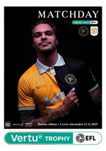 BURTON ALBION v CREWE ALEXANDRA 11 November 2025 EFL VERTU Trophy FAN edit