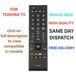 NEW REPLACEMENT REMOTE CONTROL CT-90326 FOR TOSHIBA TV 