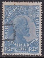 LIECHTENSTEIN 1912-16 Prince John II 25h Ultramarine SG 6a Used (CV £600)