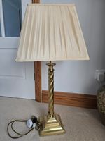 Brass Table Lamp with lamp fitting ( 78cms height )