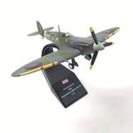 1:72 RAF Spitfire Fighter Plane WWII 1941 UK Battle of Britain Diecast Model RFM