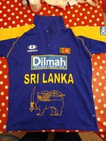 Dilmah Sri Lanka Cricket Short-Sleeve Polo Shirt Blue/Yellow Size Small