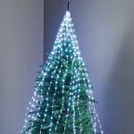 672 Sparkle LED Cascading Micro Tree Light - Cool White LED - Christmas Lights