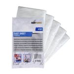 4 x 5m Extra Large Dust Sheets Clear Plastic Sheet for DIY & Painting Set of 5