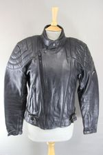 CORSA CLASSIC BLACK LEATHER BIKER JACKET 36-38 INCH CHEST