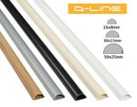 D-Line PVC Self Adhesive Trunking Cable Management Hide Cover Dline Plastic 