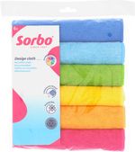 Sorbo Pack of 6 Microfibre Cleaning Cloths, Multipurpose Towels,... 