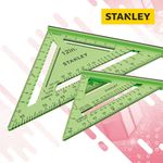 Stanley XMS26SQUARES 175 & 300mm (7 & 12in) Hi-Vis Square Twin Pack