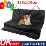 Waterproof Dog Car Back Seat Cover Hammock Pet Rear Seat Protector Non-Slip UK