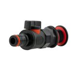 3/4" BSPF Drain Kit Plug Valve Snap-On Quick Connect Water Butt Tap