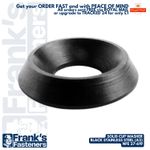M3 M4 M5 M6 M8 CUP COUNTERSUNK SOLID FINISHING WASHER ⚫ BLACK A2 304 STAINLESS