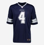 NFL American Football Dallas Cowboys Dak Prescott On Field Shirt Navy - Large