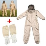 Professional Bee Clothing Suit Farm Unisex Outfit Glove for Beekeepers