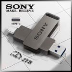 2TB High Speed PenDrive USB Flash Drive Metal Pendrive Type-C Swapable Port