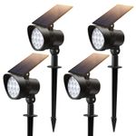 ALUSSO LED Garden Solar Spot light Outdoor Yard Path Lamp Ground Spike Lights UK