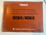Yamaha Rd250B / Rd350B Supplementary Service Manual From 1974 Motorcycle Manual