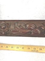 antique architectural carved wood trim 27 x 3.25 straight trim 1880 