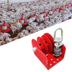 Chicken Farm Lifter Winch Easy to Use Sturdy Maximum Load 500kg Carbon Steel