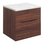 Crosswwater Glide II basin unit 700mm American Walnut *unit only* (f4949)