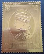 Staffa 1977 Edward the Martyr 23k gold foil MNH stamp