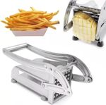 Potato Chipper Chip Chopper Cutter Slicer Maker & 2 Steel Edges French Fries UK