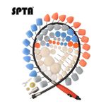 SPTA 79Pcs Mini Detail Polishing Pads Flexible Shaft for Rotary Polisher Drill