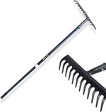  12-teeth Heavy Duty Carbon Steel Garden Rake, Soil Rake, Metal Rake
