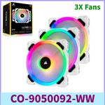 Corsair LL Series LL120 RGB 120mm Dual Light Loop RGB LED PWM X 3 Fan Pack”seal”