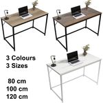 Wood Grain Style Desk Computer PC Laptop Table Home Office Study Workstation