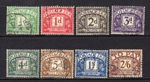 1937-8 ½d-2/6 POSTAGE DUE SET KGVI WMKS A VERY FINE USED SET OF 8. SG D27-34