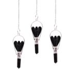 Pendule Ange en Agate Noire - Protection & Radish Sthesie