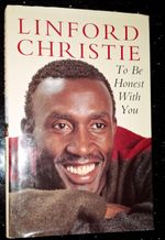 Linford christie autobiography handsigned by Linford and Colin Jackson