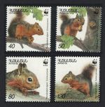 Squirrel 4v Armenia 2001 MNH SG#484-487 MI#435-438 Sc#632 a-d