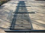 # BUCKINGHAM WROUGHT IRON METAL 3ft x 7ft FENCING RAILING PANELS MADE TO ORDER