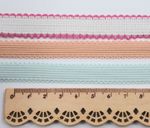 5 Metres Lingerie Elastic Scallop Picot Edged 10mm 12mm 15mm Sewing Crafts Pink