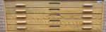 5 Drawer Section: Oak Hamilton Art, Map, Blueprint, Architect Flat File Cabinet