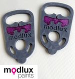 Pair of Modlux Herman Miller Aeron Chair Pivoting Arm Pad Guide Index Fix