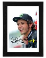 Valentino Rossi Signed Autograph PHOTO Pre Print 6x4/A4/ Framed Motogp Legend
