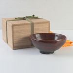 Lacquerware Chawan Matcha Tea Bowl Tomobako 6.5cm Height 14.3x15.5cm Width